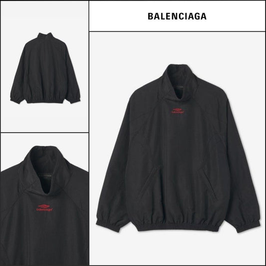 【BALENCIAGA】3B Sports Icon Pullover Tracksuit Jacket Black