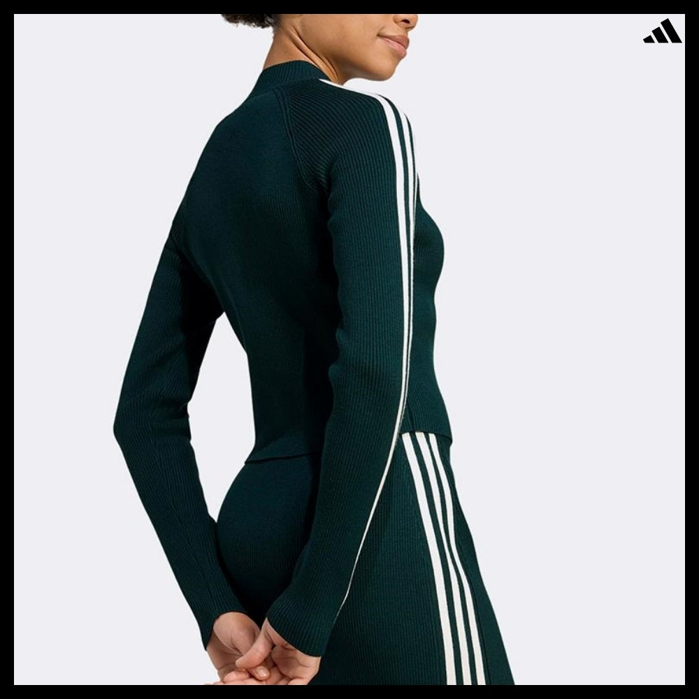 【ADIDAS】Adicolor 3-Stripes Slim Knit Track Top JY2599