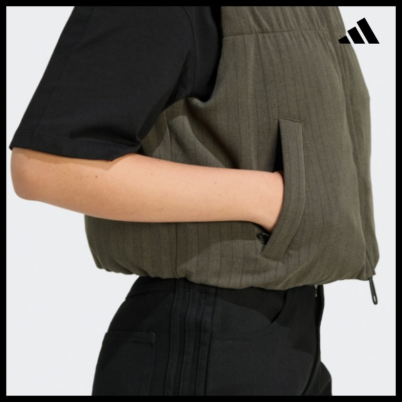 【ADIDAS】Essentials Herringbone Down Vest JX3000