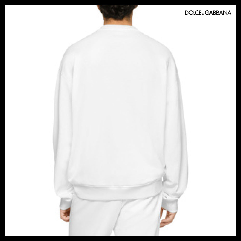 【Dolce&Gabbana】JERSEY SWEATSHIRT LOGO PRINT