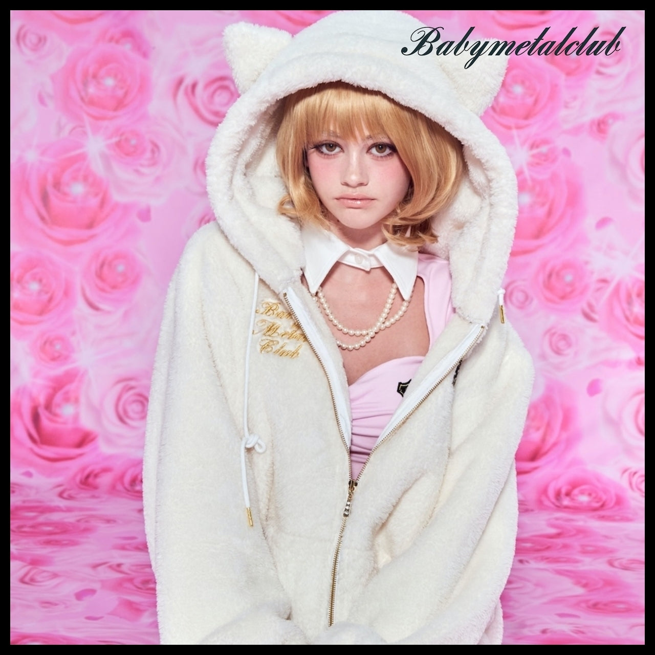【babymetalclub】Marshmallow Kitty Fur Jacket (3 COLORS)