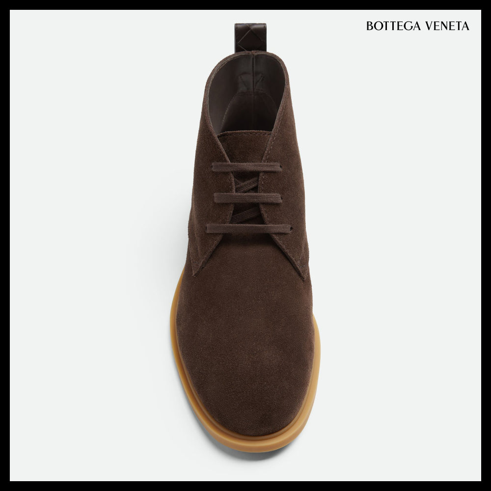 【BOTTEGA VENETA】Astaire Lace-Up Ankle Boots Fondant