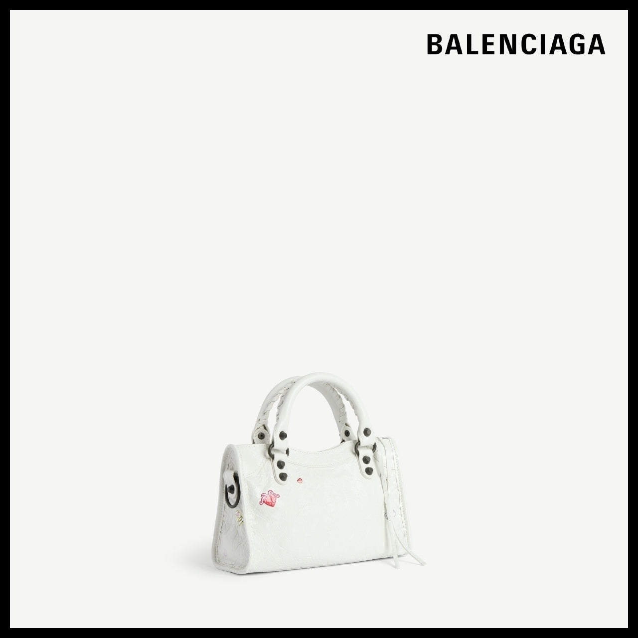 【BALENCIAGA】Le City Bag Mini White Multicolor