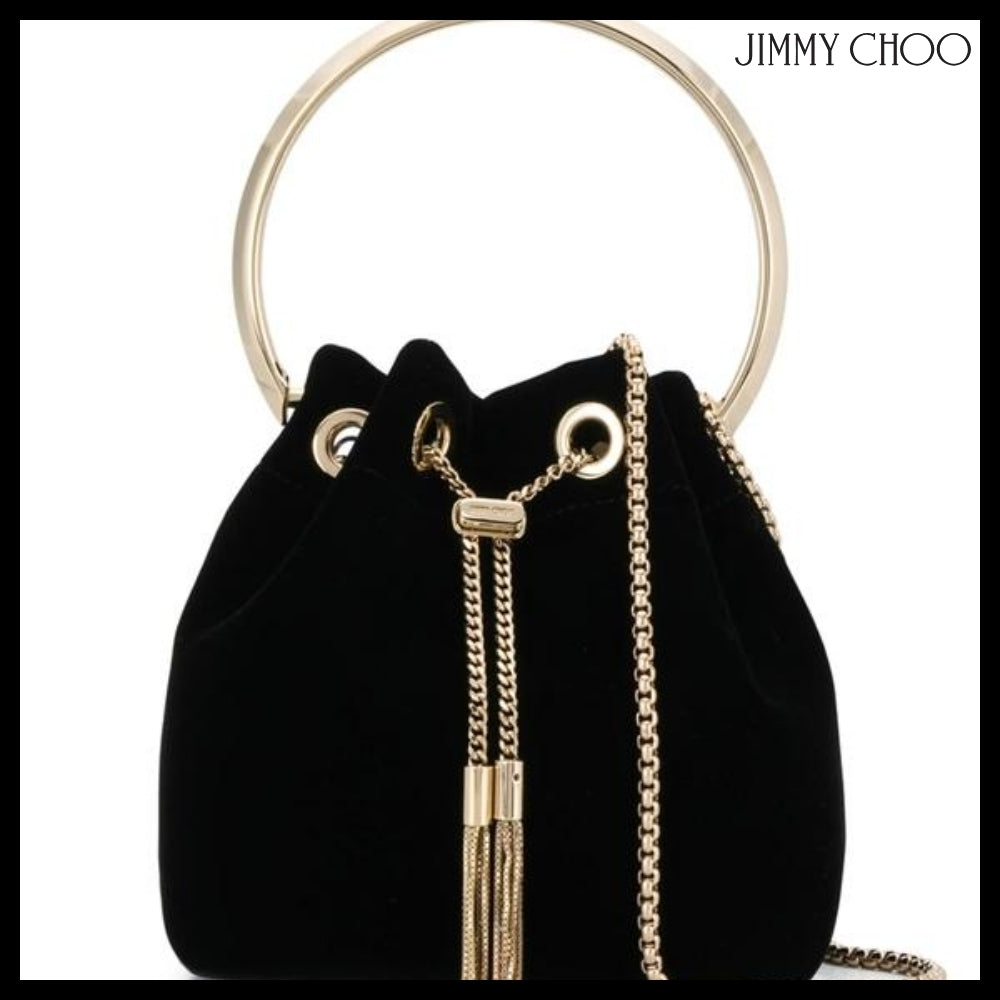 【JIMMY CHOO】Jimmy Choo Black Bucket Bag