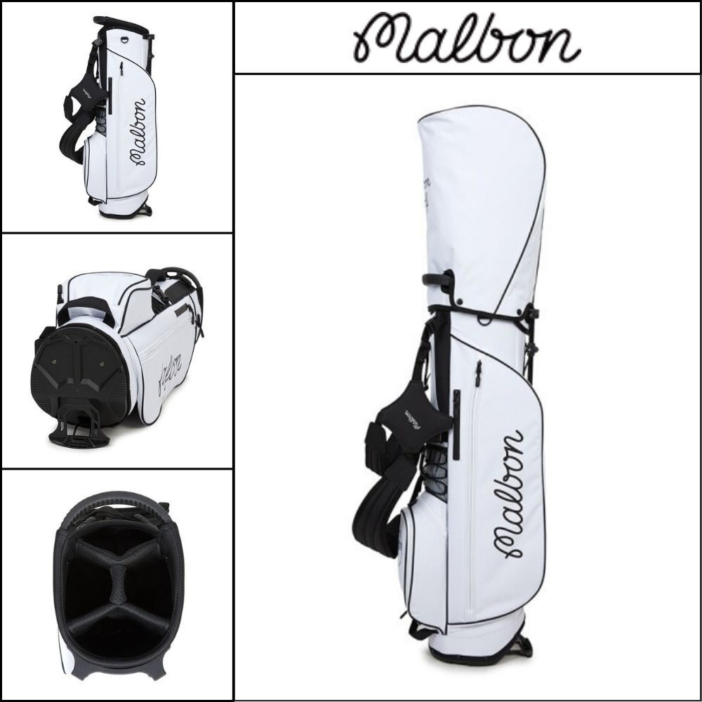 【Malbon Golf】Caddie Bag White