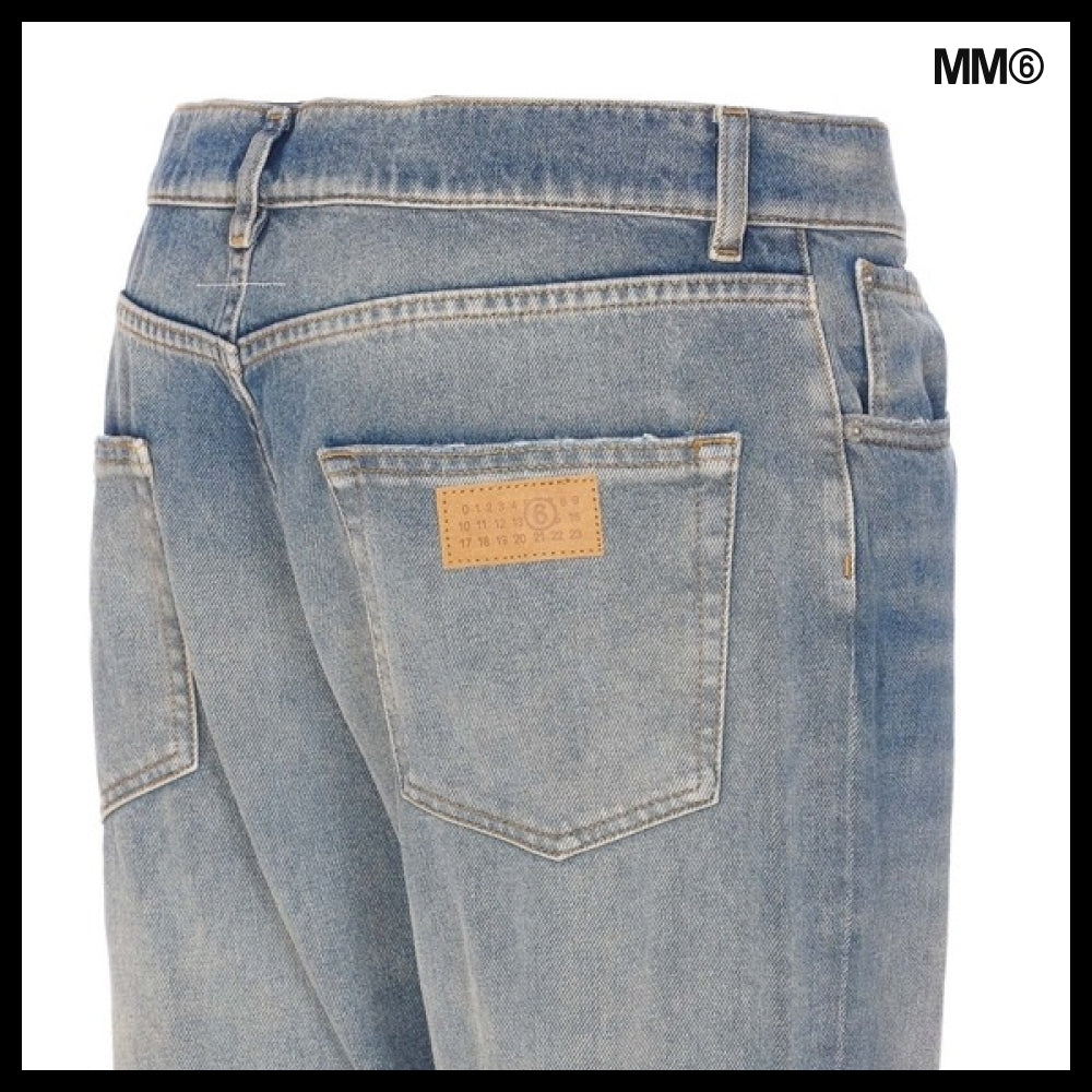 【MM6 Maison Margiela】Blue Denim Pants
