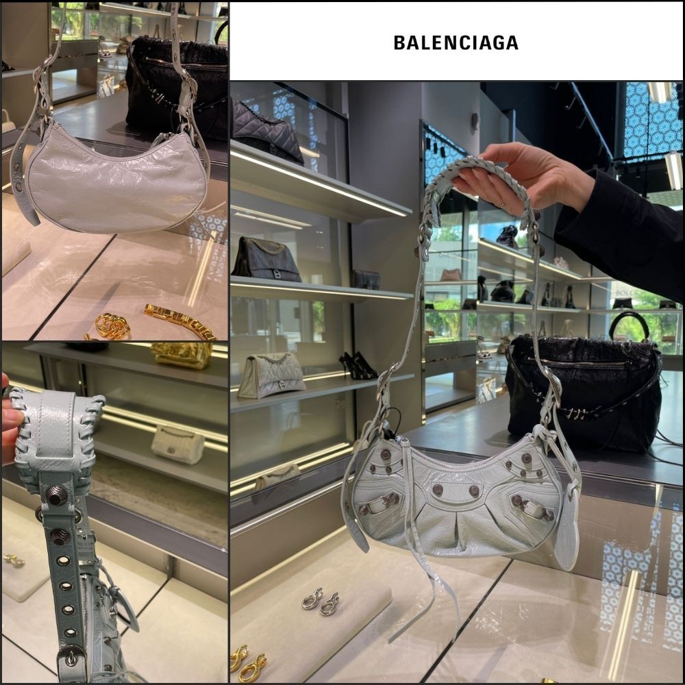 【BALENCIAGA】Le Cagole XS Shoulder Bag Aqua