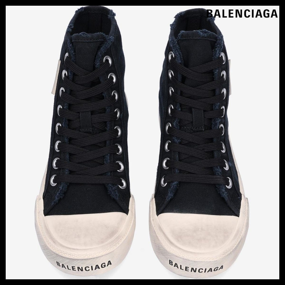 【BALENCIAGA】Paris High Top Sneakers Black
