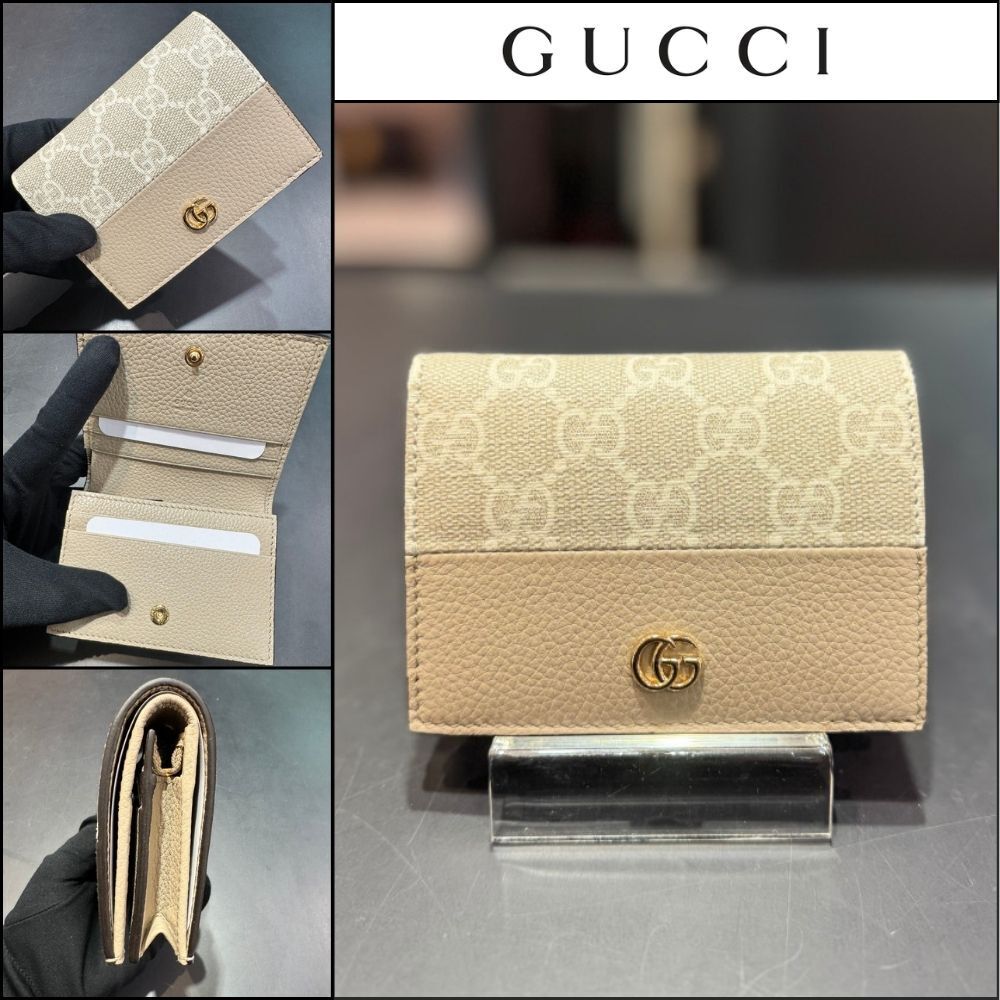 【GUCCI】GG BICOLOR SMALL WALLET