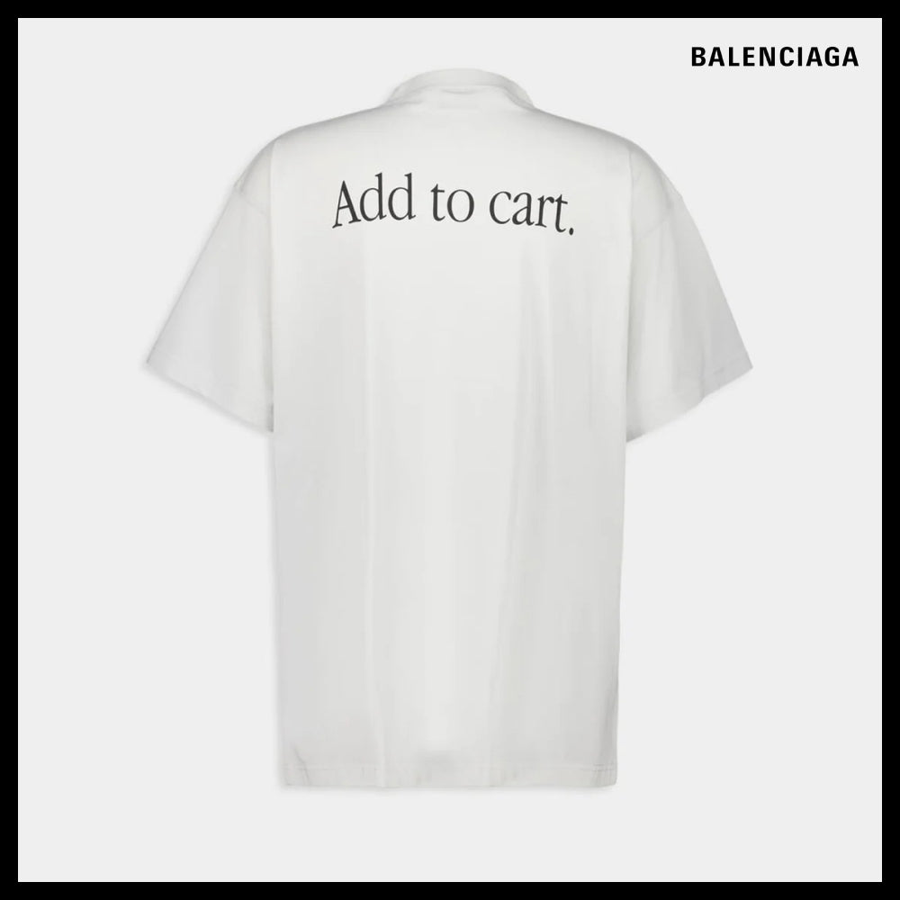 【BALENCIAGA】Oversized Basketball Sneaker T-Shirt in Dirty