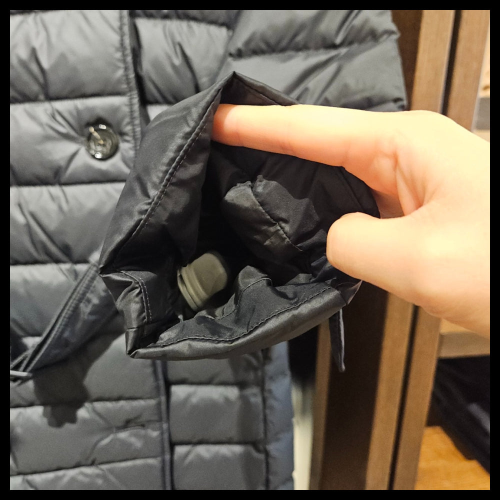【BURBERRY】Women’s WITLEY belted down padded coat black