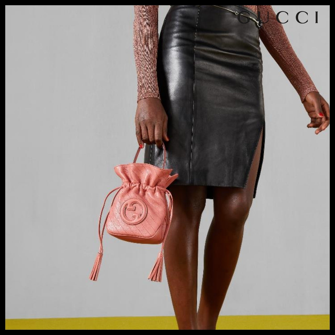 【GUCCI】SAKAI Blondie Drawstring Bucket Bag Gorgeous Grace