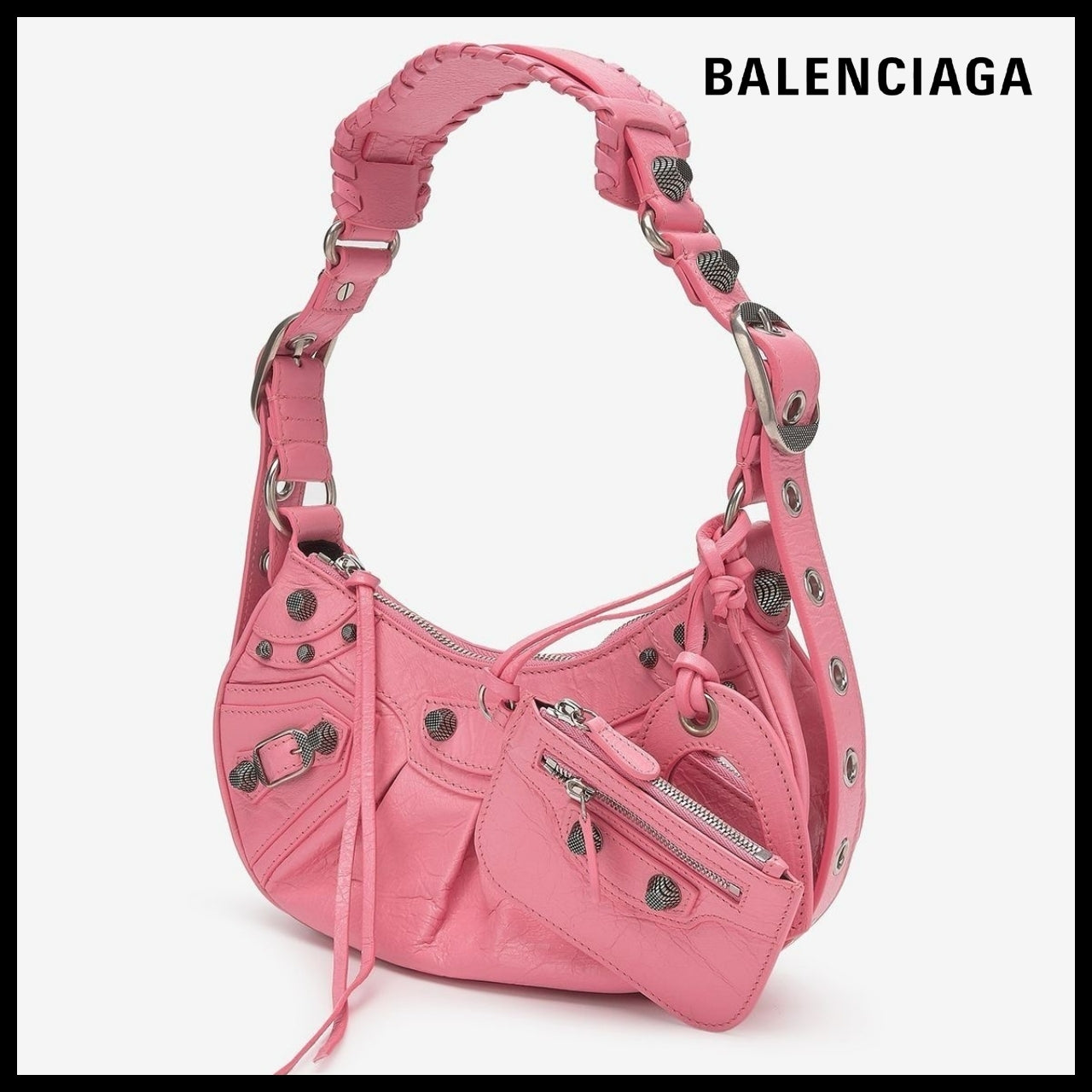 【BALENCIAGA】Le Cagole XS Shoulder Bag Pink