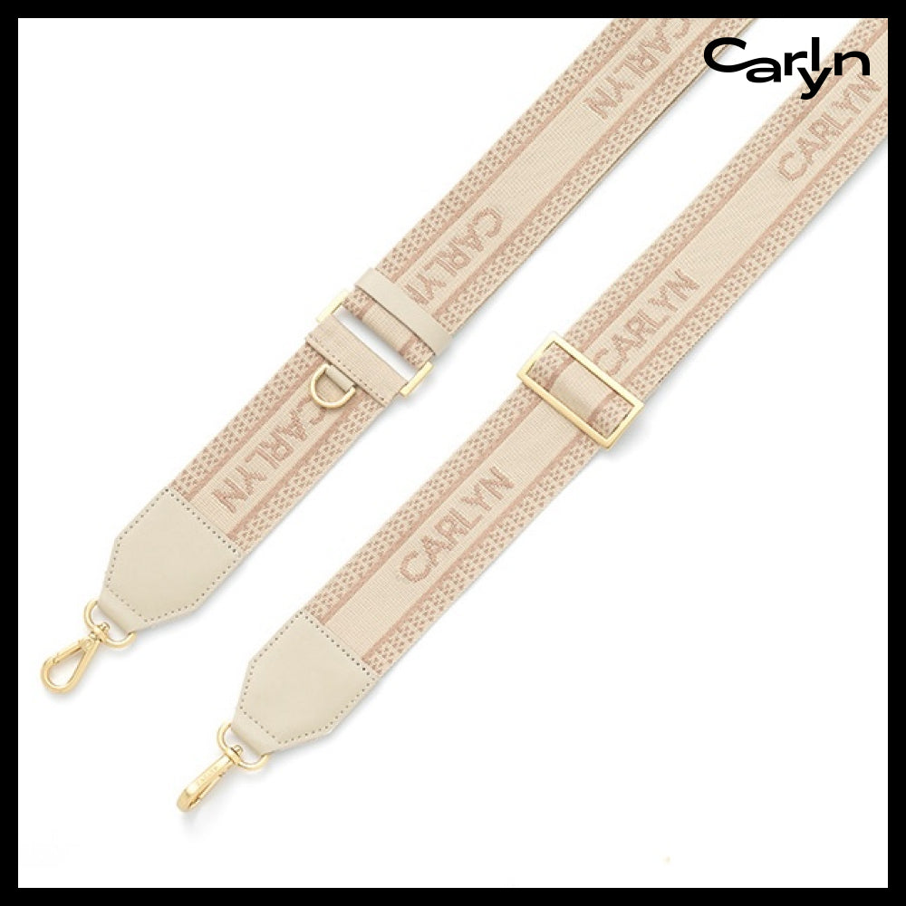 【carlyn】ムーンサドルロゴストラップクロスボディバッグ 4色