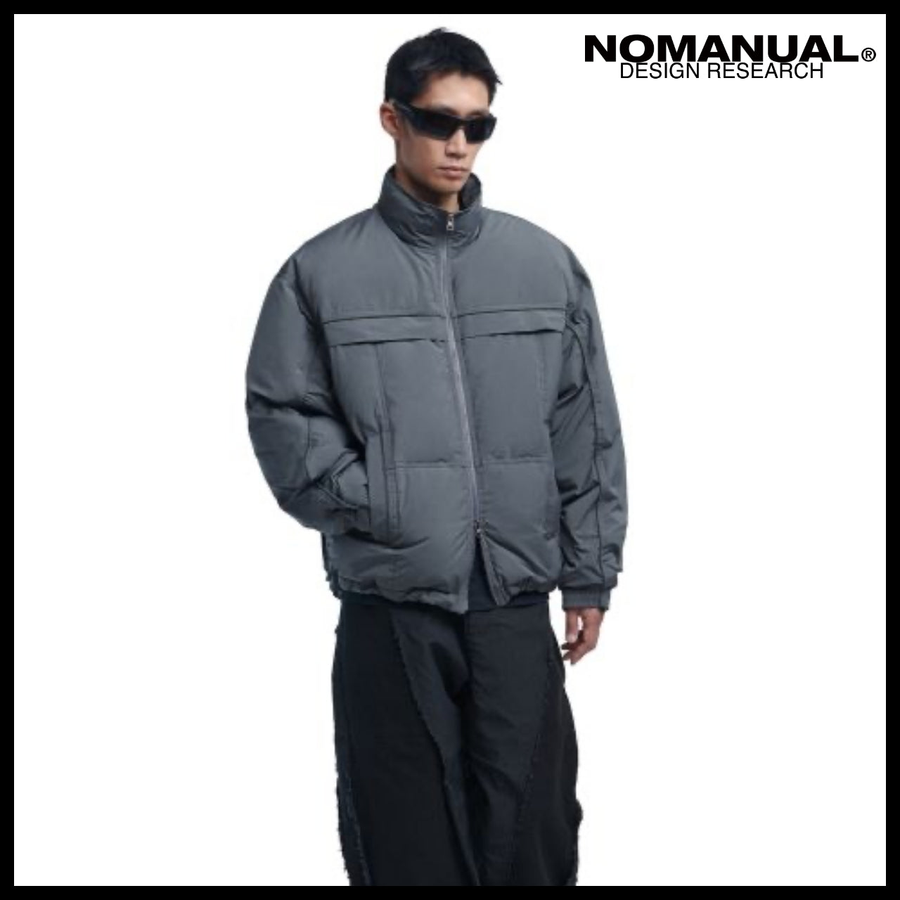 【NOMANUAL】H.T.L nylon down jacket (2 colors)