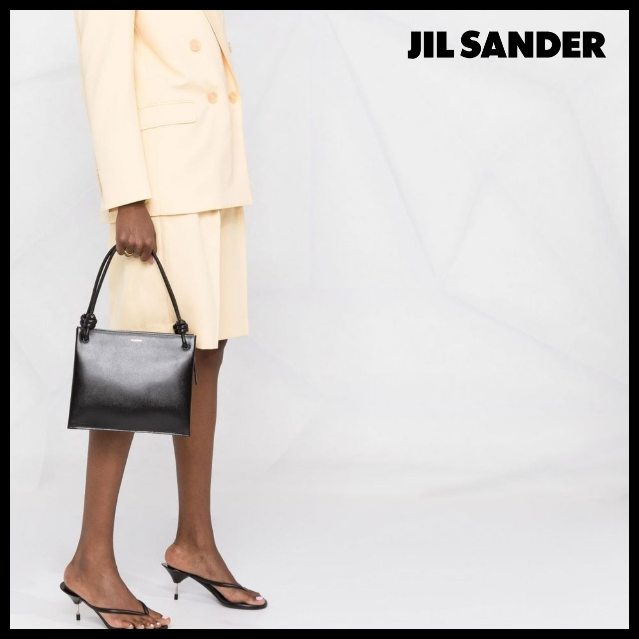 【JIL SANDER】GIRO Medium Handbag in Black