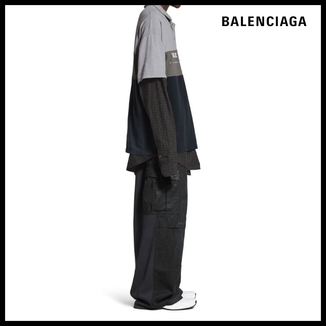 【BALENCIAGA】Unity Polo Shirt in Multicolor