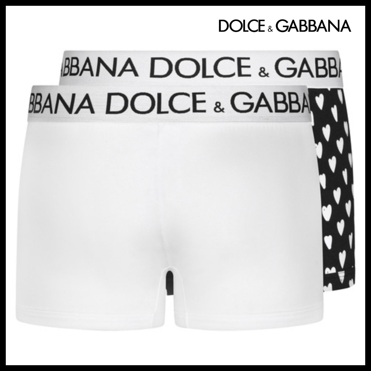 【Dolce & Gabbana】TWO-PACK PLAIN & PATTERN STRETCH COTTON