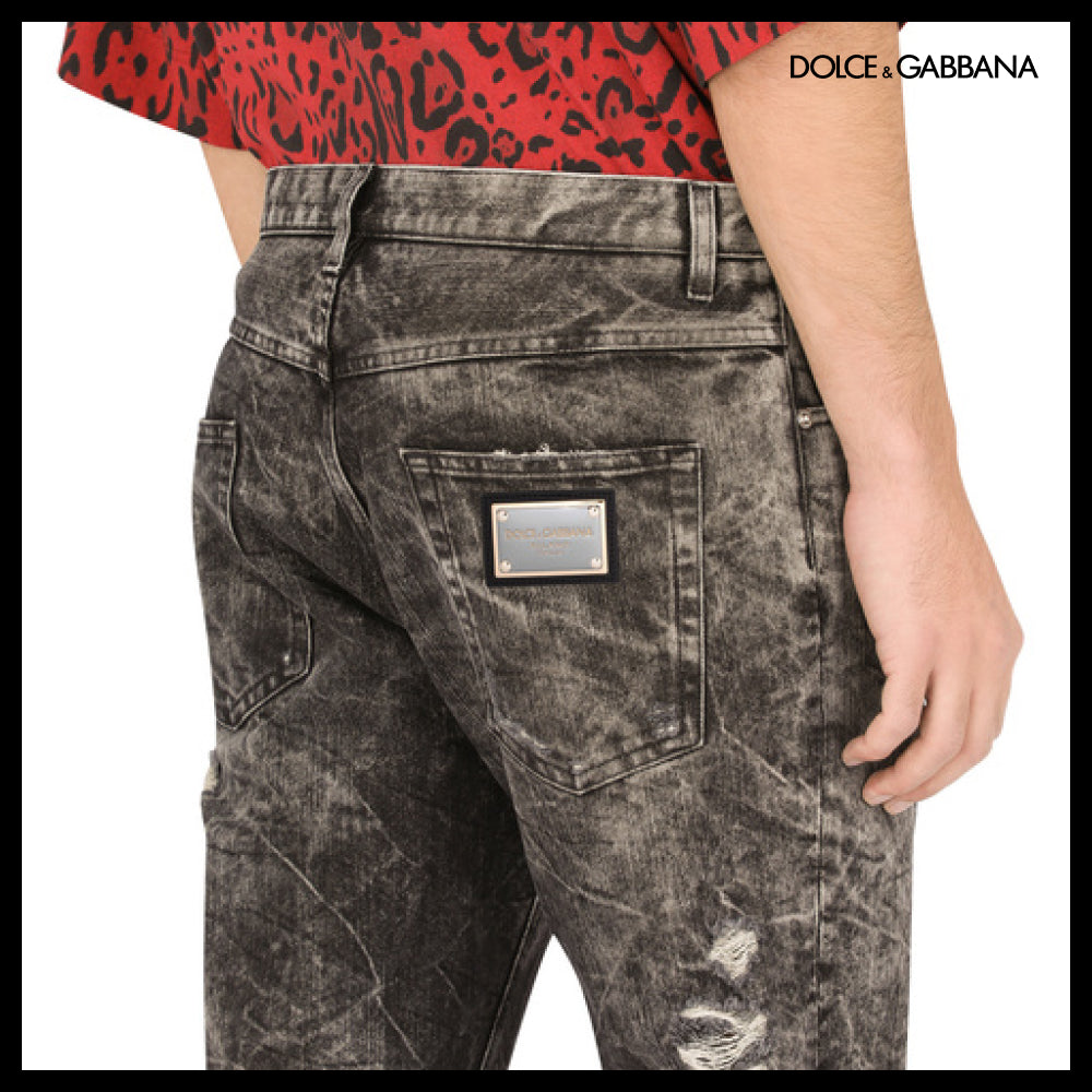 ★Dolce&Gabbanaアウトレット セール ★LOOSE GRAY WASH JEANS