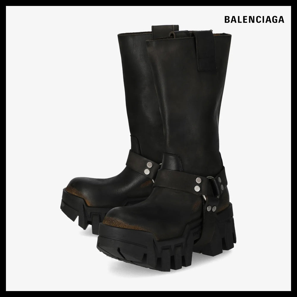 【BALENCIAGA】Bulldozer Harness Boots - Black 1021