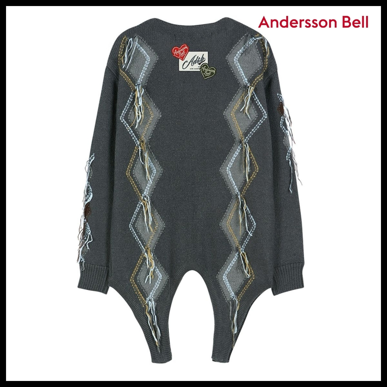 【ANDERSSON BELL】Gartered Argyle Cardigan (2 Colors)