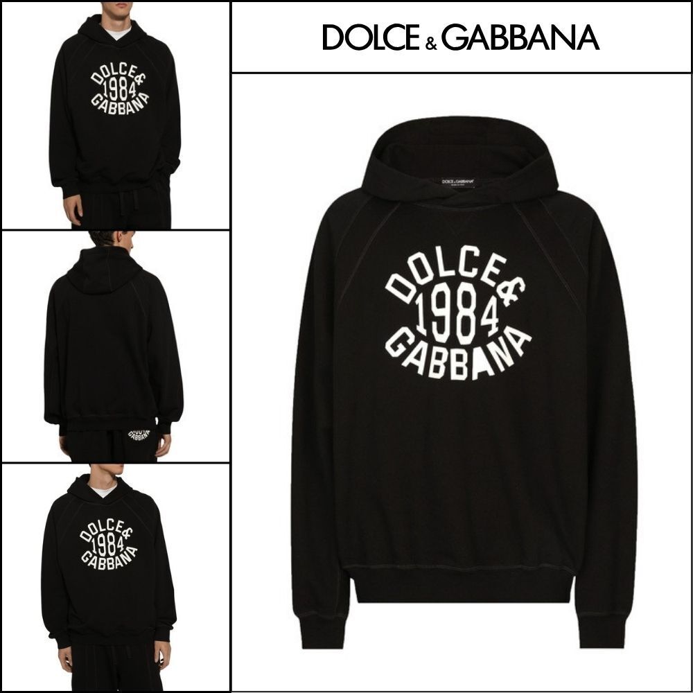 【Dolce & Gabbana】HOODIE WITH DOLCE&GABBANA PRINT