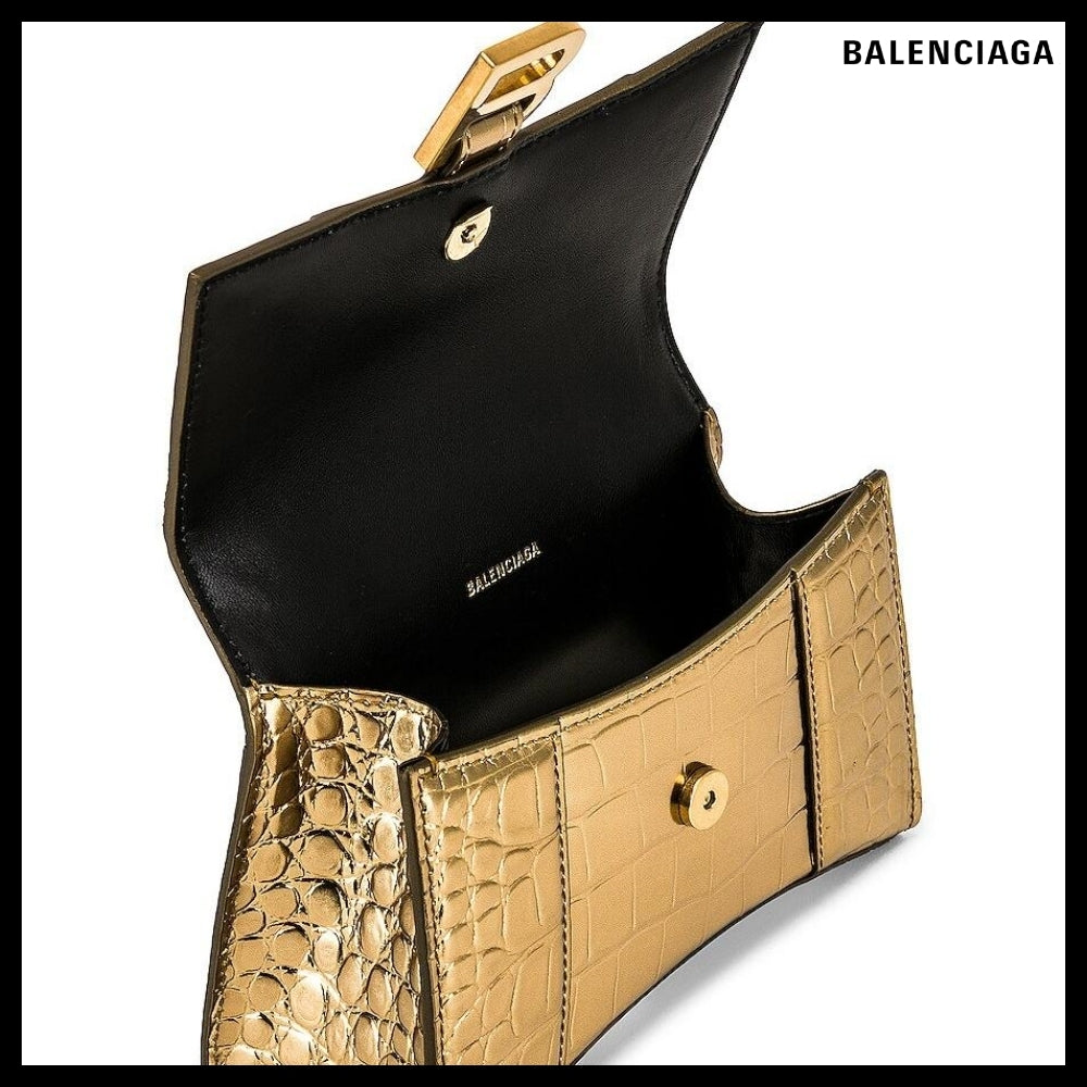 【BALENCIAGA 】Hourglass XS Top Handle Bag