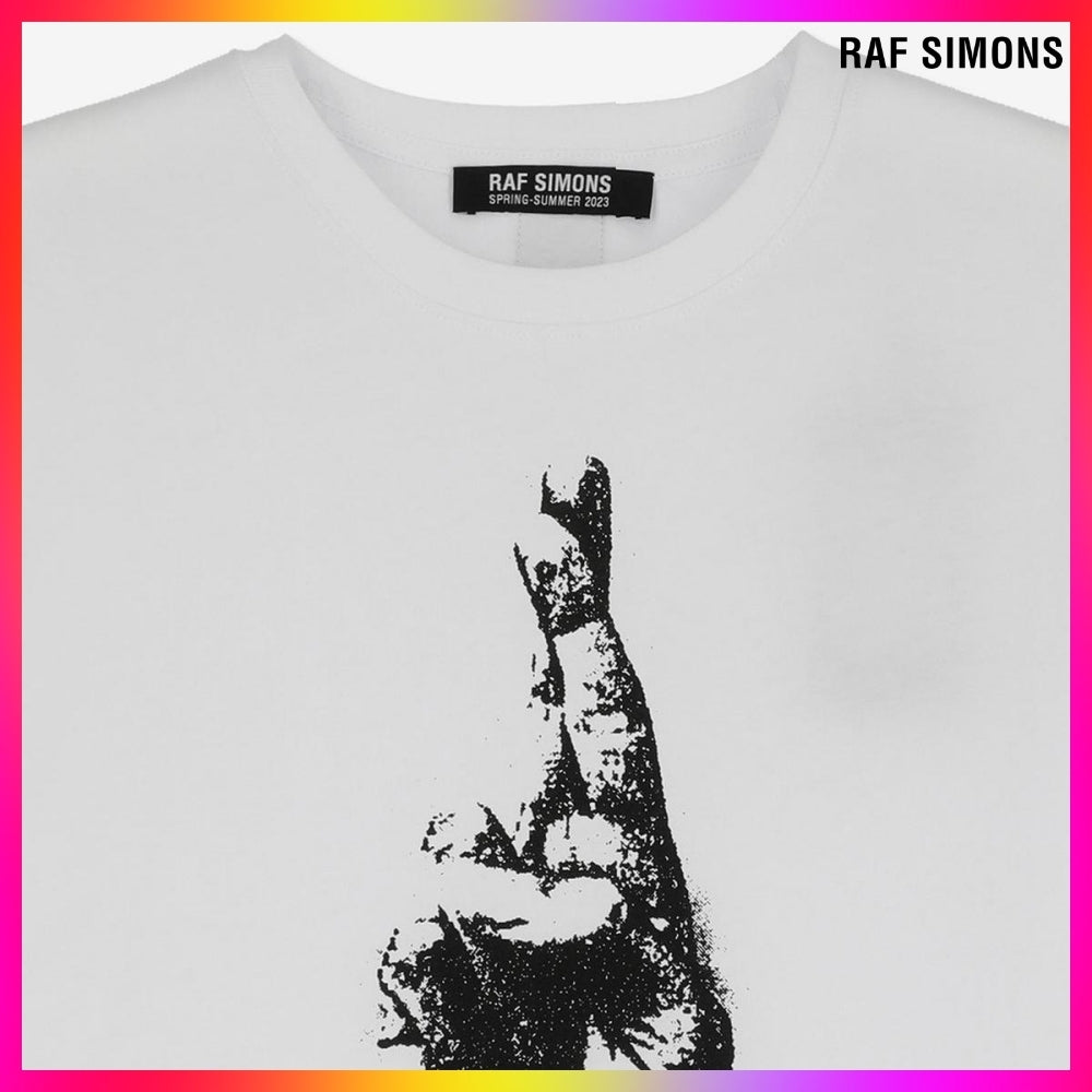 【RAF SIMONS】Hand Sign Short Sleeve T-Shirt 2 Colors
