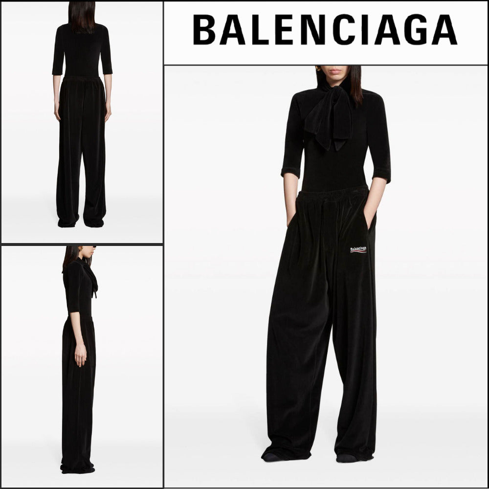 【BALENCIAGA】Political Campaign Trousers Baggy Pants Black