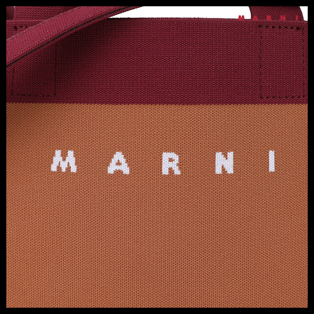 【MARNI】Women's Jacquard Small Tote Shoulder Bag
