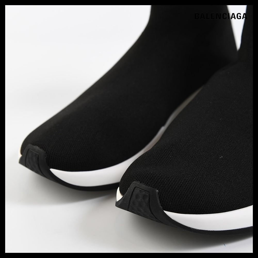 【BALENCIAGA】Speed Recycled Knit Sneaker Black White