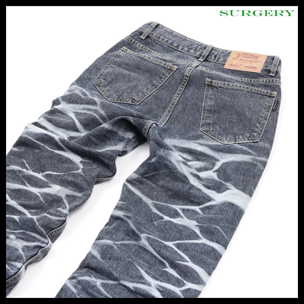 【SURGERY】Yoonseul Long Length Double Jeans Blue