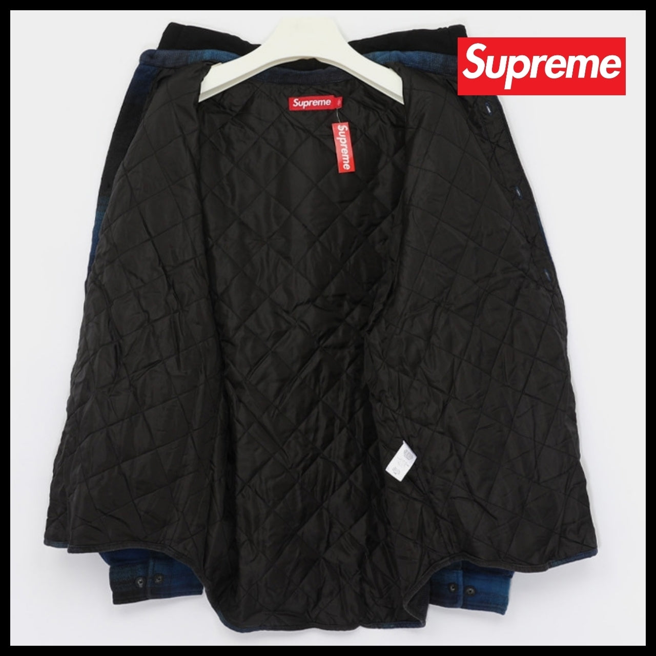 【100%正規品保証 Supreme】Small Patch Logo Quilted Lined