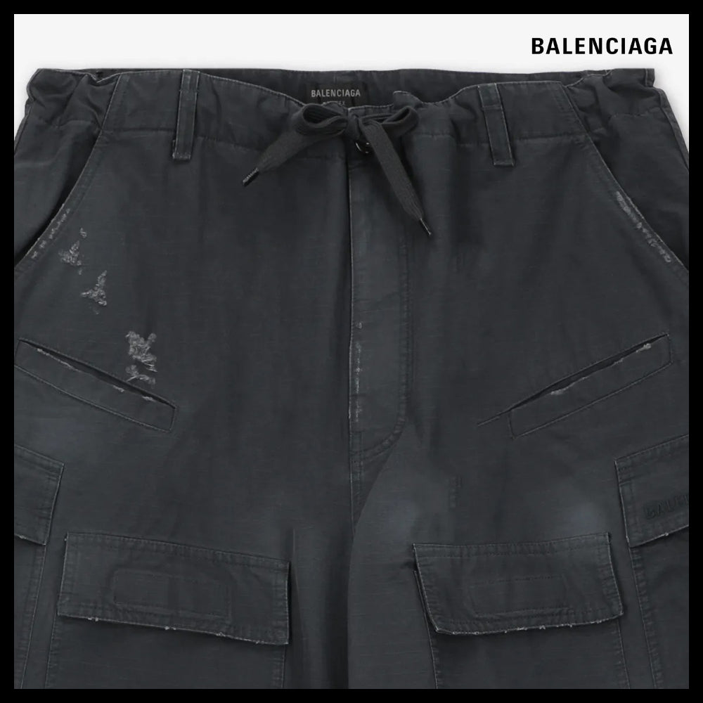 【BALENCIAGA】Large Cargo Pants - Elephant Grey