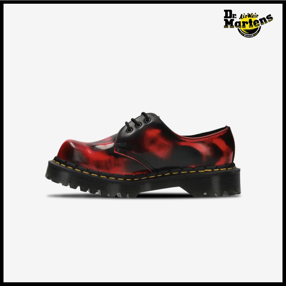 【DR. MARTENS】1461 Black/DMS Red Rub Off Lux Bex Black