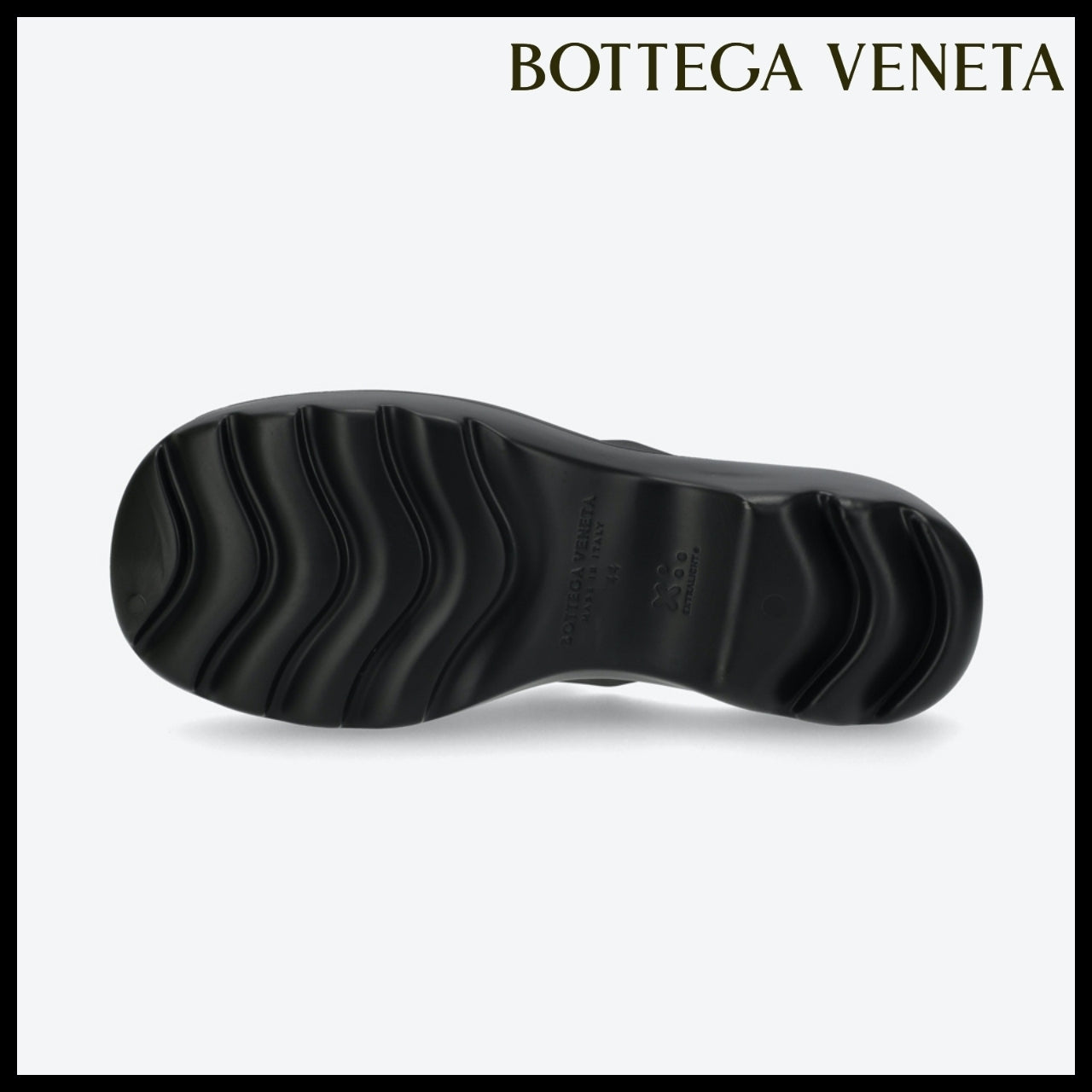 【Bottega Veneta】 Rubber Flash Clogs Black