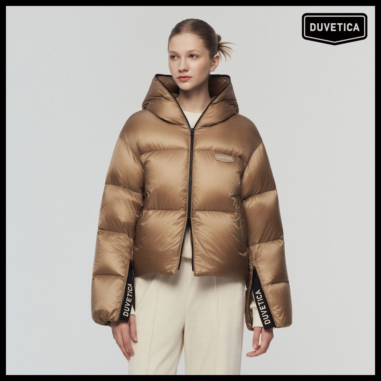 【DUVETICA】Bellatrix N Beige Womens Down Jacket
