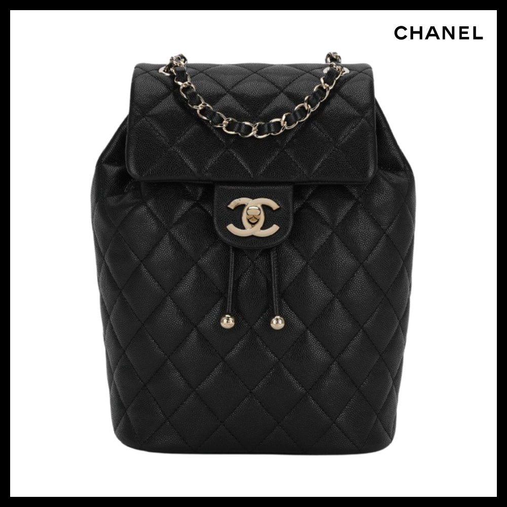 【CHANEL】Classic Backpack Grained Shiny Calfskin