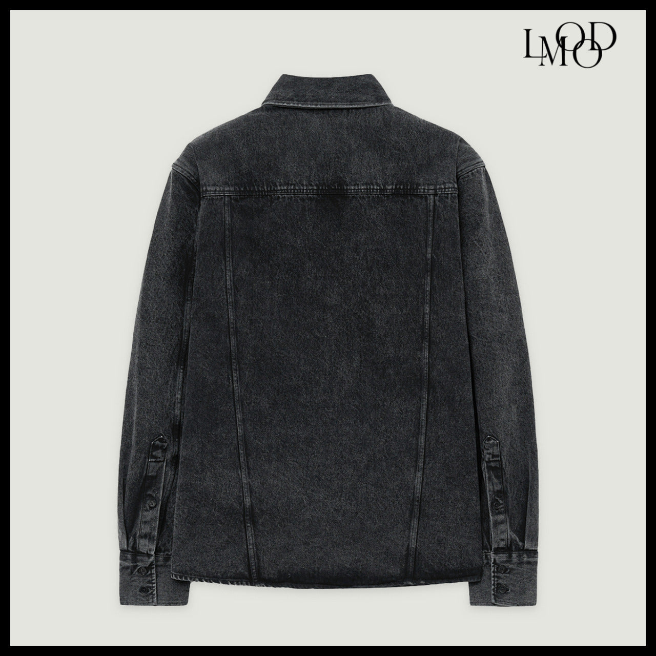 【LMOOD】ARMOR DENIM SHIRT  PEPPER BLACK