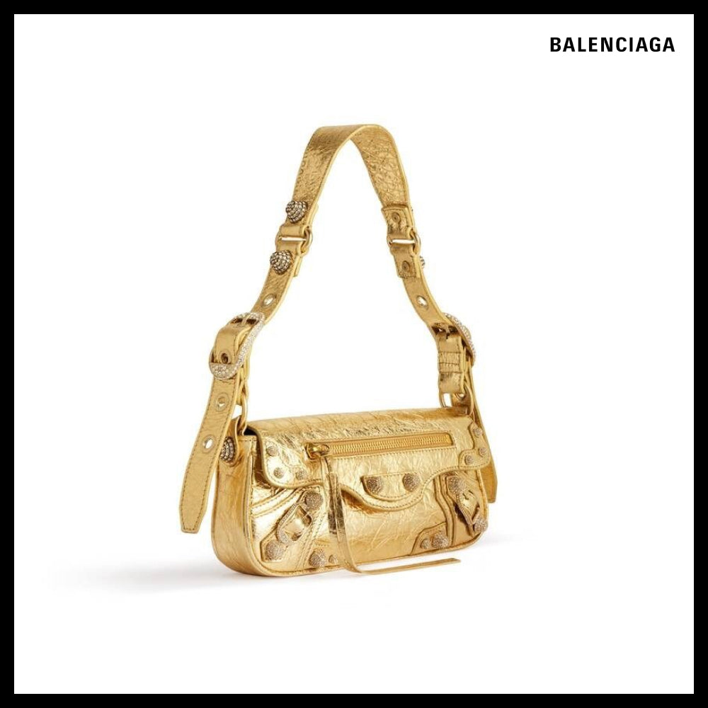 【BALENCIAGA】Le Cagole XS Sling Bag Metallized Gold