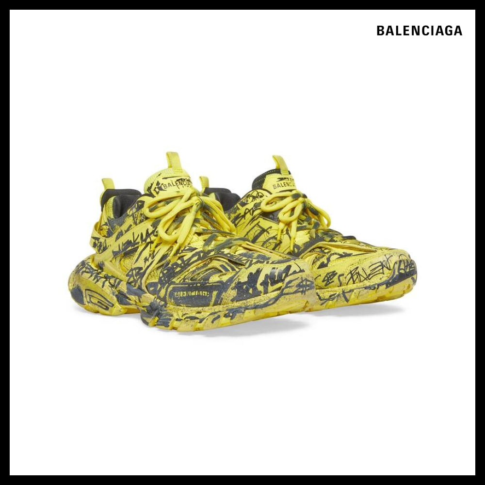 【BALENCIAGA】Track Graffiti Sneaker Yellow