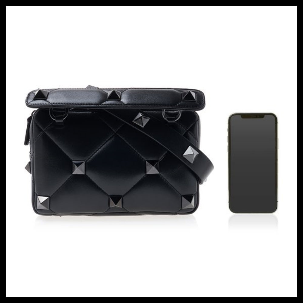【VALENTINO】Men's Rockstud Crossbody Bag