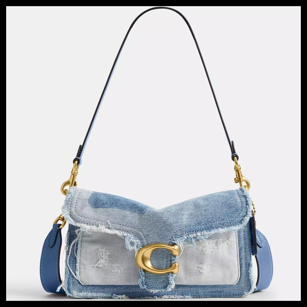 【Coach】Tabby Shoulder Bag 26 With Repurposed Denim