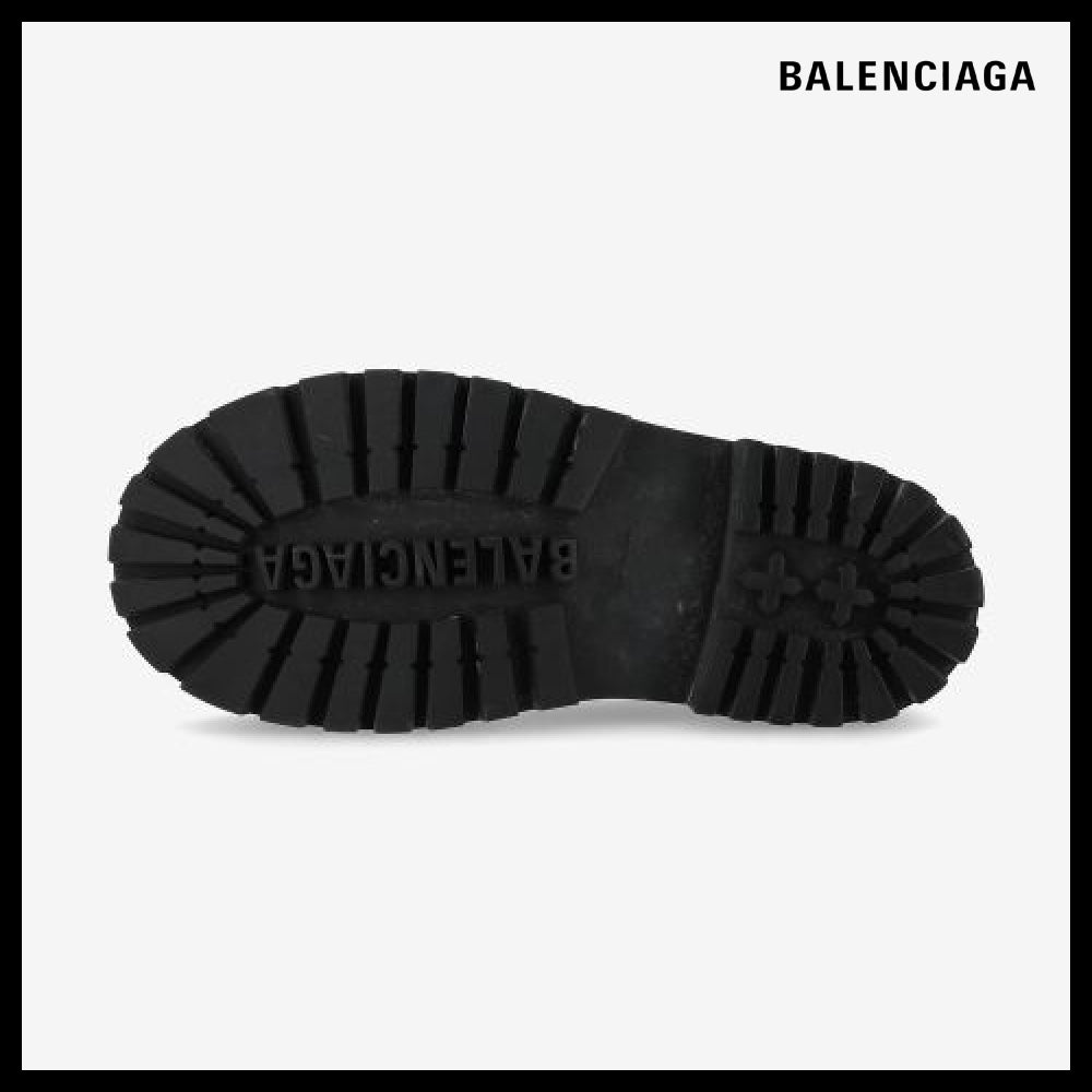 【BALENCIAGA】Strike Platform Derby Shoes Black