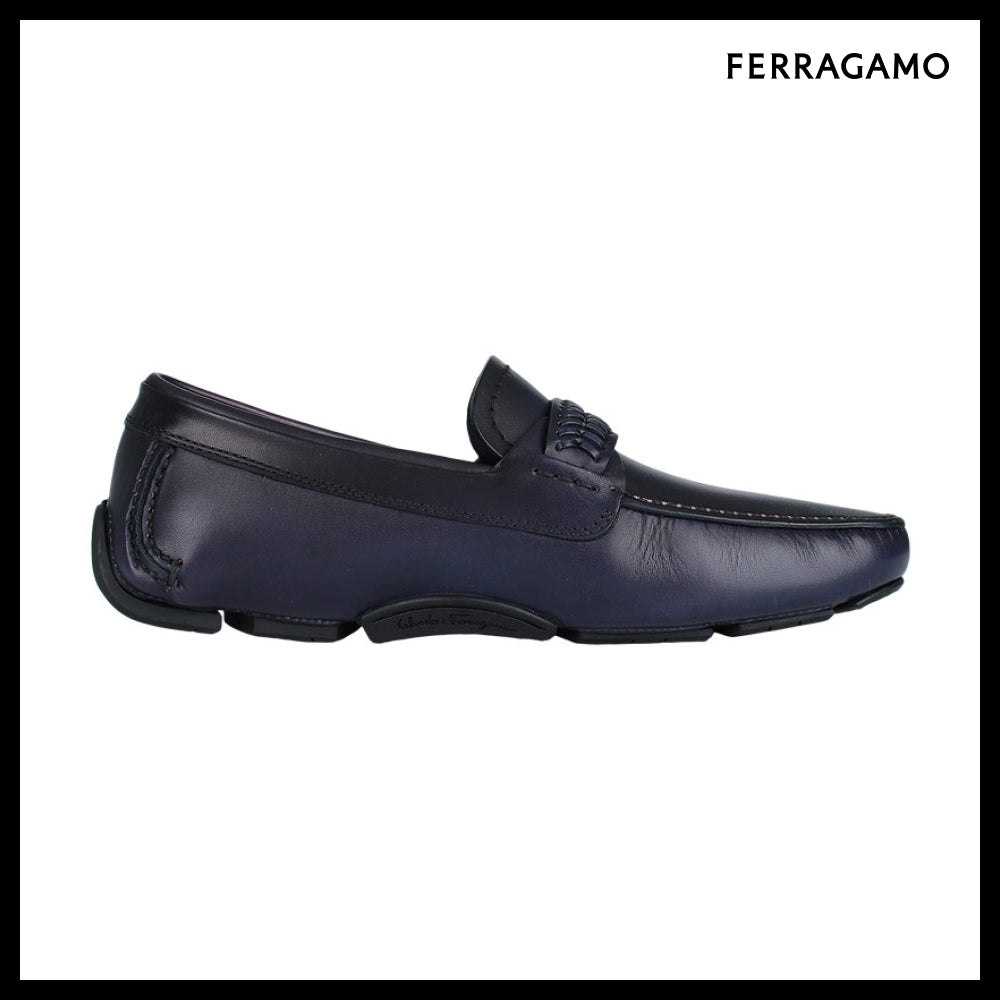 【FERRAGAMO】 Gancini Driving Loafers 0774655