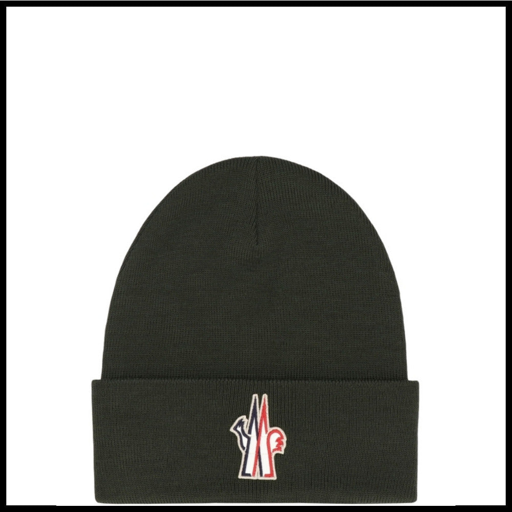 【MONCLER】Green Beanie