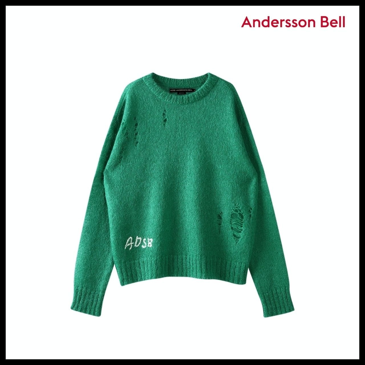 【ANDERSSON BELL】ADSB Kid Mohair Crew-Neck Sweater 3Colors