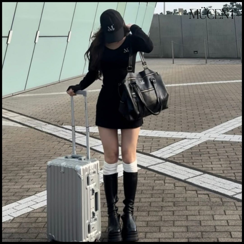 ★MUCENT★PRIME WRINKLE LEATHER TOTE BAG