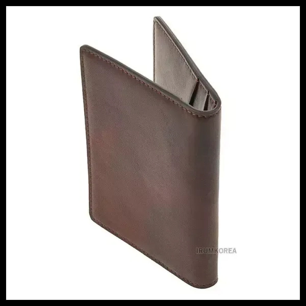 【Brunello Cucinelli】Men's Logo Debossed Card Wallet Quiet