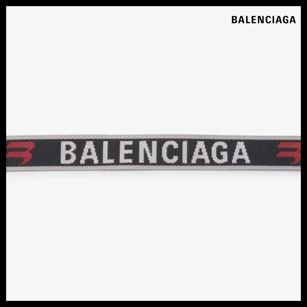 【BALENCIAGA】D Ring Belt Gray Red